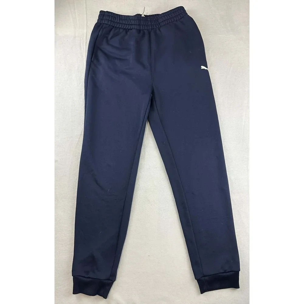 Puma Jogger Sweatpants Kids‎ XL 14-16 Black Athletic Fleece Pants